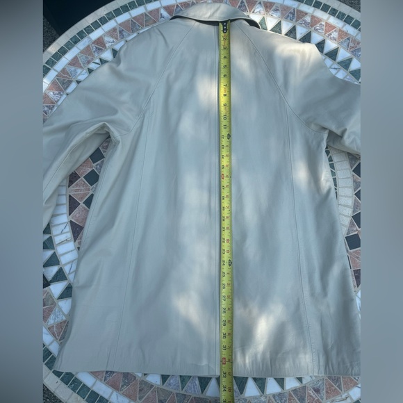 NWT Vintage Italian Leather Trench Coat - Picture 12 of 15